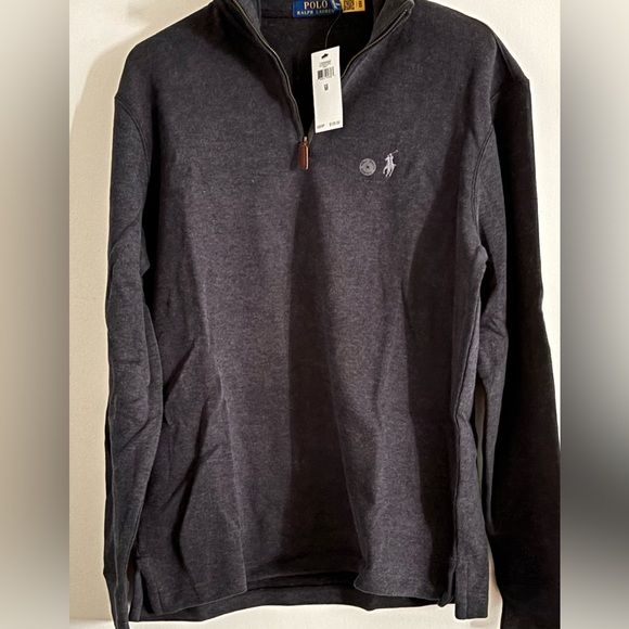 Ralph Lauren Men's Dark Gray Zip-Up Sweater - Picture 5 of 7